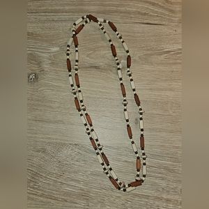 Brown, Tan and Black Necklace